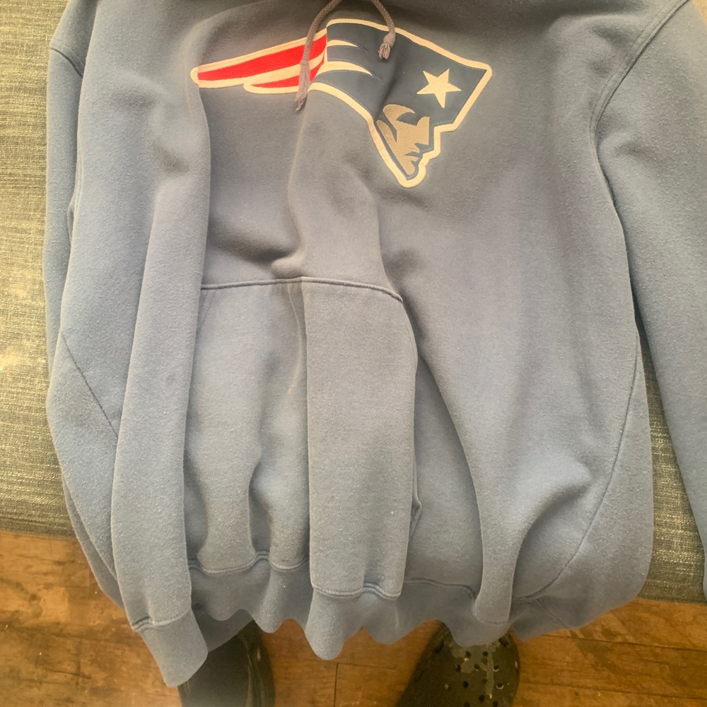 New England Patriot large hoodie and large Tshirt
